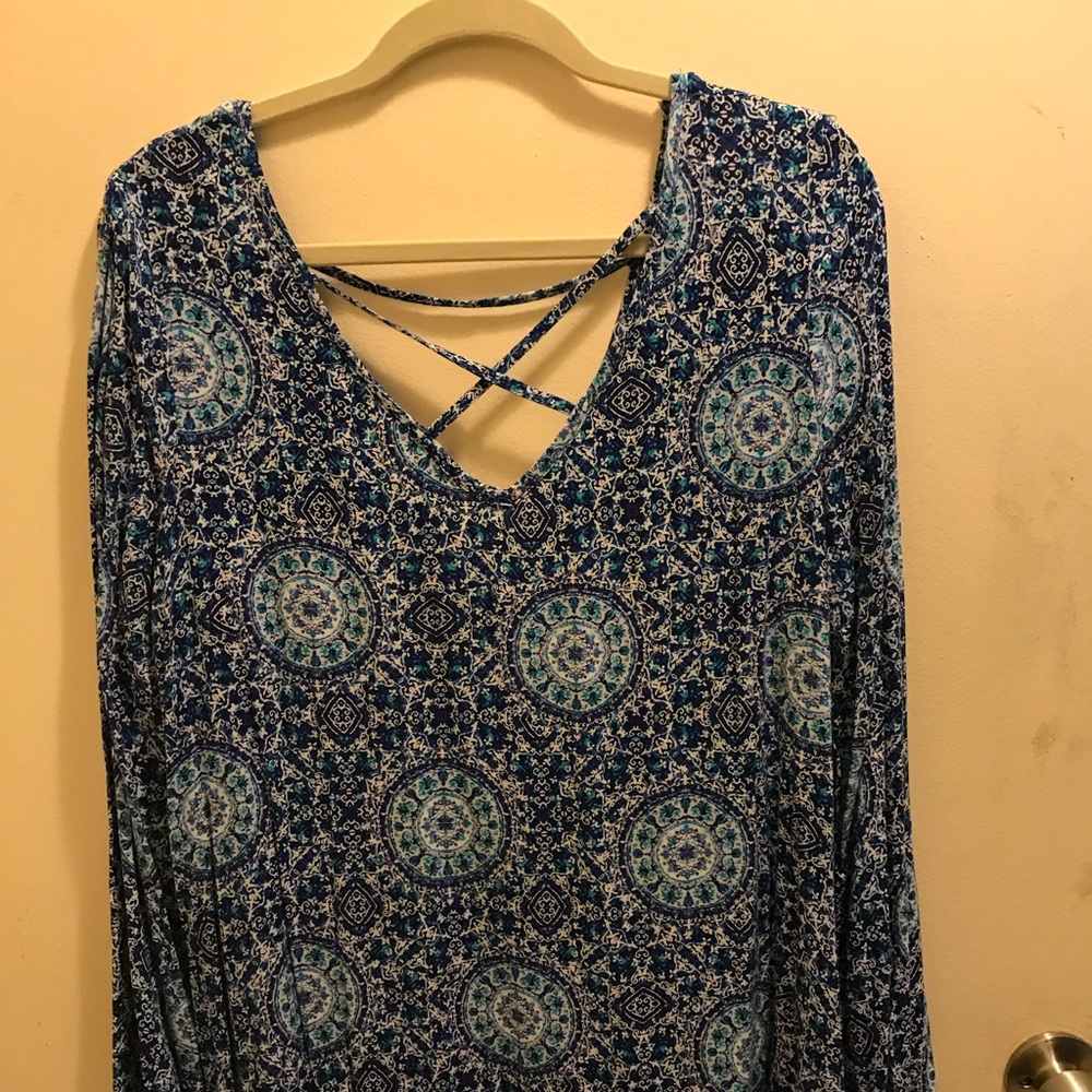 Blue Pattern Dress!